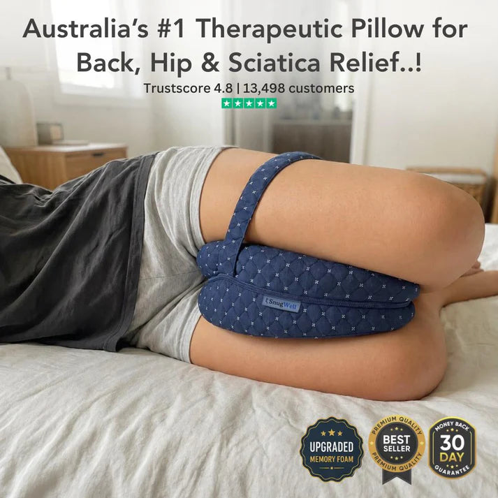Premium Therapeutic Leg & Knee Pillow for Back, Hip & Sciatica Relief