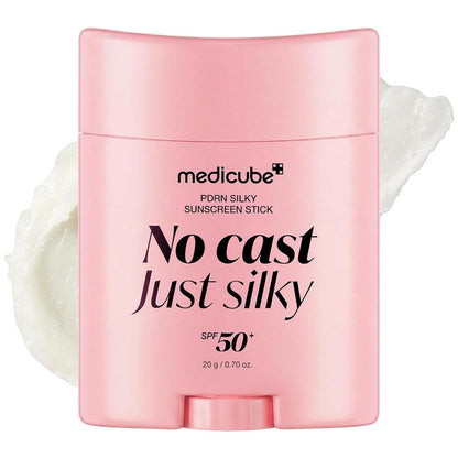 Medicube PDRN Silky Sunscreen Stick SPF 50+ – No White Cast, 20g