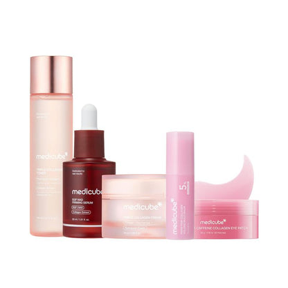 5-Piece Collagen Peptide & Hydration Glow Routine Set