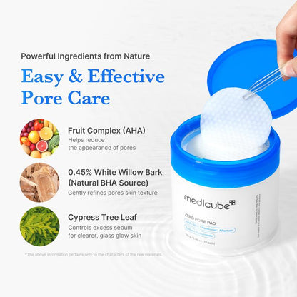 Medicube Toner Pad Trio Bundle – Zero Pore, Kojic Acid Turmeric & Red Succinic Acid