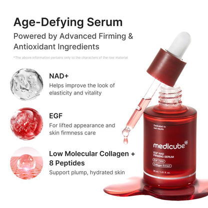 NAD+ EGF Firming Facial Serum with Collagen & Peptides