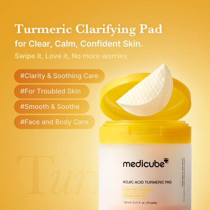Medicube Toner Pad Trio Bundle – Zero Pore, Kojic Acid Turmeric & Red Succinic Acid